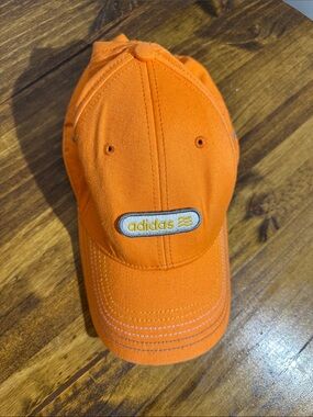 adidas Bright Orange Logo Baseball Cap